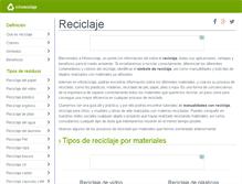 Tablet Screenshot of inforeciclaje.com